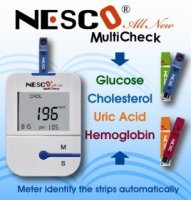 Nesco MultiCheck - Cholesterol/HGT/Hb/Uric Acid Monitor  Nesco MultiCheck - Cholesterol/HGT/Hb/Uric Acid Monitor